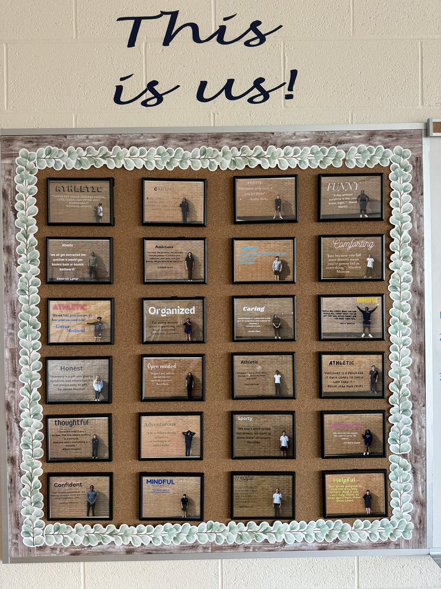 This is us 🫶🏻! Grade 7s <a href="/StCeciliaHCDSB/">StCeciliaHCDSB</a> used <a href="/canva/">Canva</a> to choose a word and quote that represents them and their human dignity! #FocusOnFaith <a href="/hcdsbsteam/">HCDSB STEAM</a>