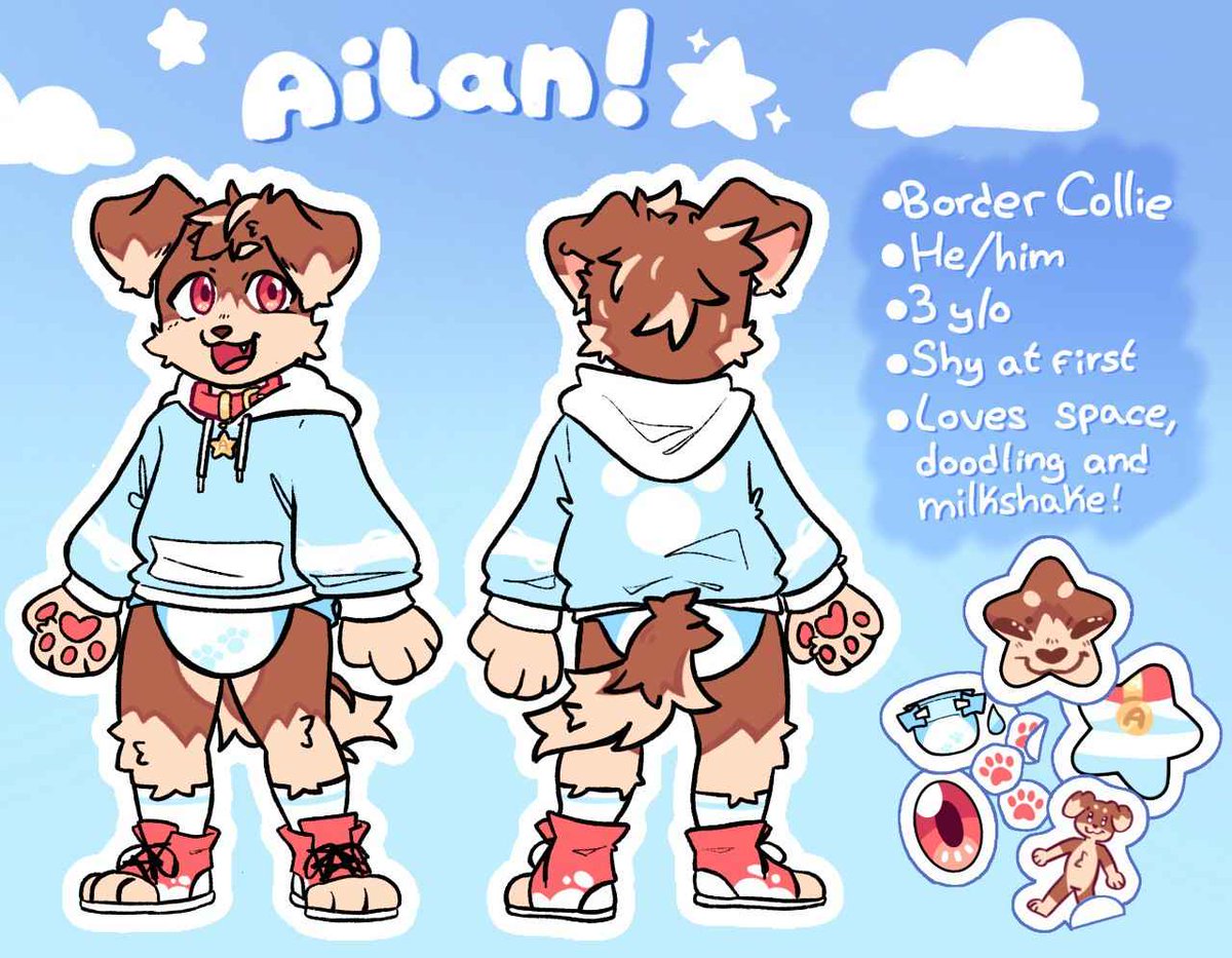 Ailan_art's tweet photo. @ABitOfSprinkles Here's my lil puppy!!! https://t.co/Ap8JXeT4EF