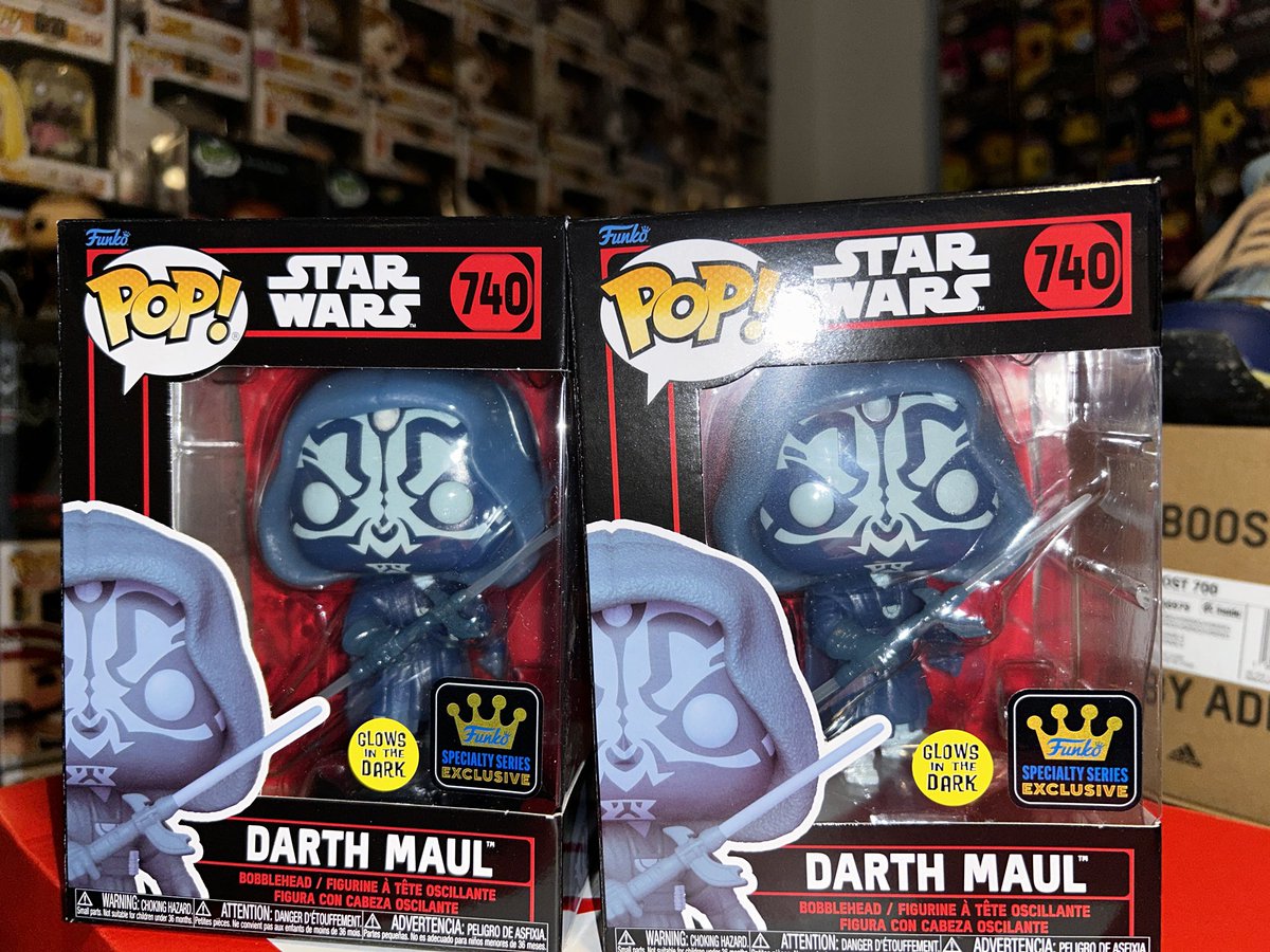 Oh Boy!!! Here he is!!! Giveaway #4. Here is a chance to win this awesome Darth Maul GITD Funko Pop. Just Follow, Like, and Repost. 2 Winners will be selected on Monday!!!