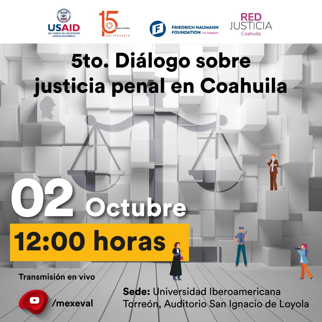 Este 2 de octubre dialogaremos con autoridades y sociedad civil sobre los avances y los retos en materia de justicia penal en Coahuila y presentaremos nuestro más reciente reporte #HallazgosCoahuila.

⏰12:00 hrs
Registro: bit.ly/RegistroCoahui…