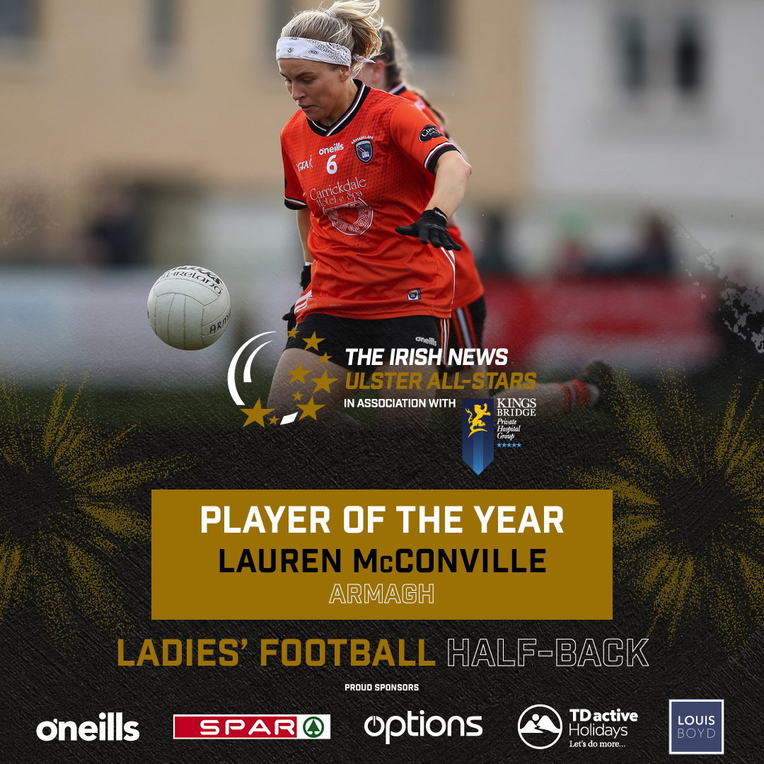 Irish News Sport (@irishnewssport) on Twitter photo A pivotal part of her team’s success in 2024! Ladies’ Footballer of the year is Lauren McConville from <a href="/ArmaghLGFA/">ArmaghLGFA</a> 🏆👏
<a href="/mcconville010/">Lauren McConville</a> <a href="/crossrangers/">Crossmaglen Rangers</a> <a href="/UlsterLadies/">Ulster Ladies Gaelic</a>
#INAllStars A pivotal part of her team’s success in 2024! Ladies’ Footballer of the year is Lauren McConville from <a href="/ArmaghLGFA/">ArmaghLGFA</a> 🏆👏
<a href="/mcconville010/">Lauren McConville</a> <a href="/crossrangers/">Crossmaglen Rangers</a> <a href="/UlsterLadies/">Ulster Ladies Gaelic</a>
#INAllStars