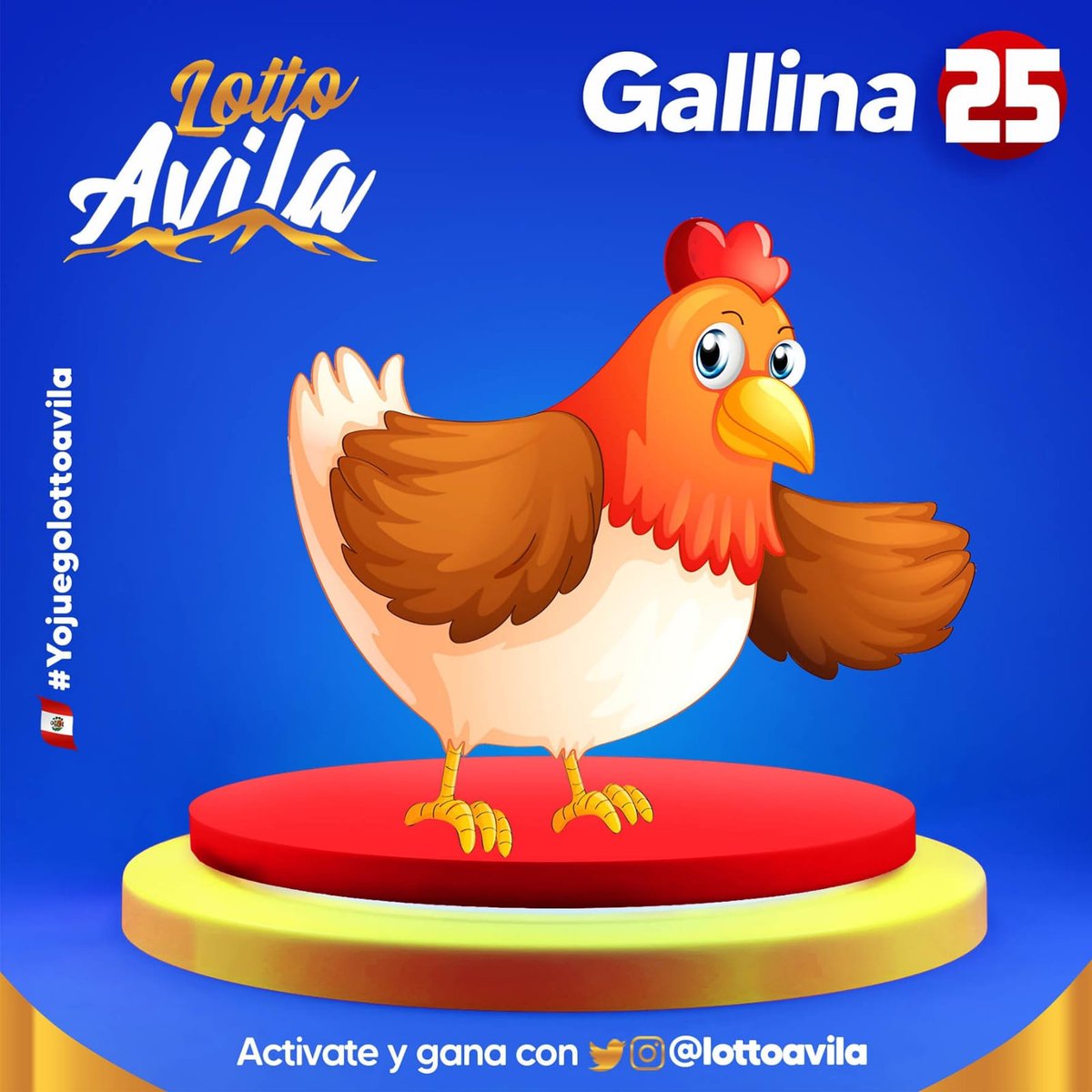 Resultado Sorteo 
27/09/2024
06:00 PM
25 - GALLINA
#LottoAvila