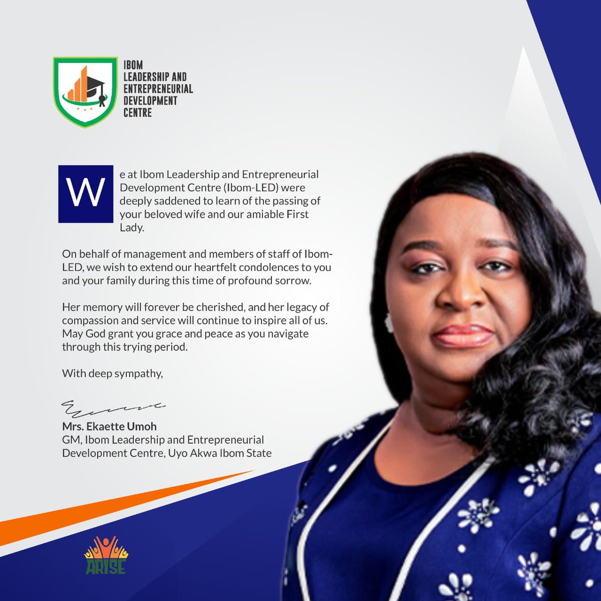IbomLED's tweet photo. #AdieuHerExcellency https://t.co/FVvVPc1Zg0