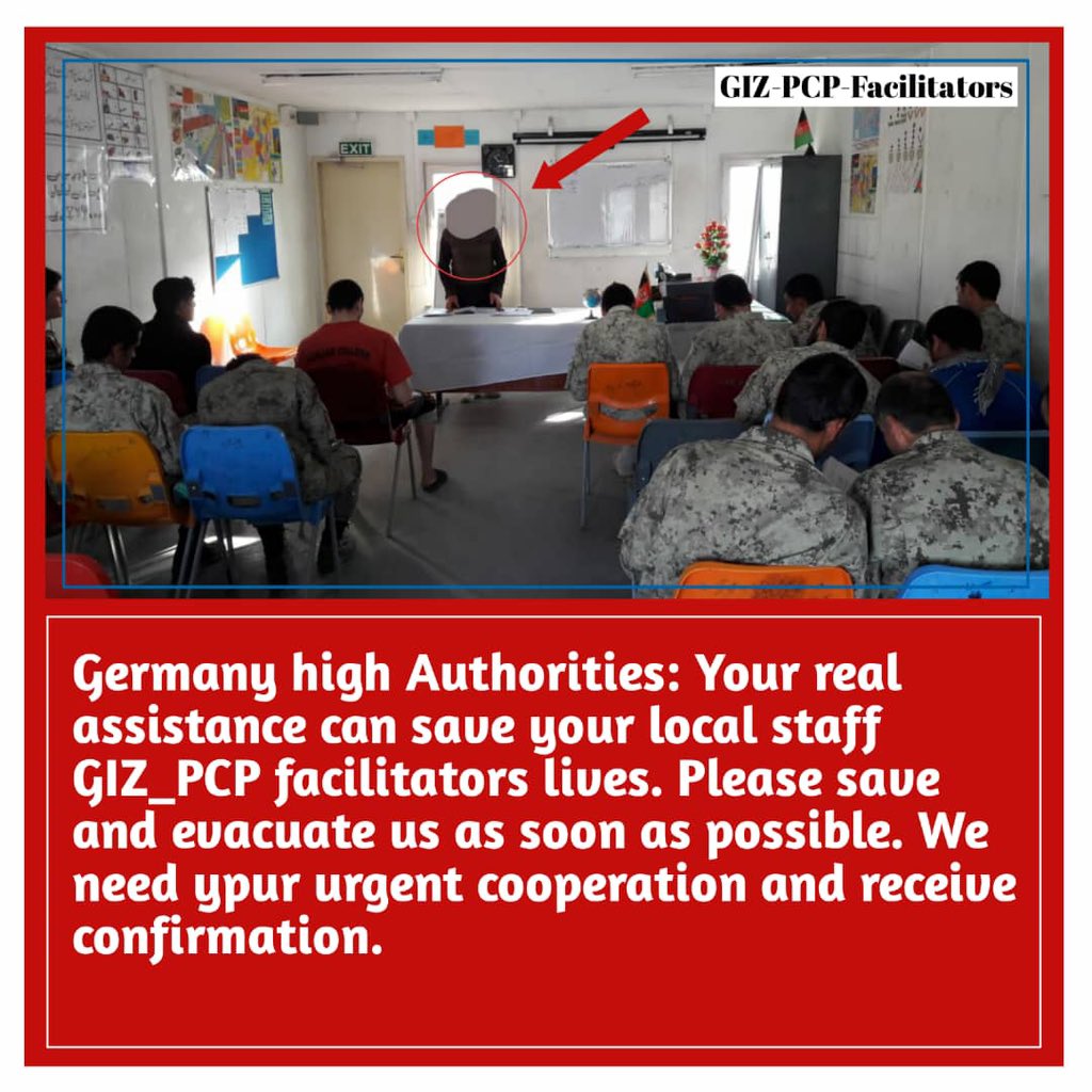 kdzst007's tweet photo. We #GIZ_PCP facilitators are your local staff who have worked for more than ten years please save our lives.
@BMZ_Bund
@BMI_Bund
@Bundestag_tweet
@OlafScholz
@NancyFaeser
@ABaerbock
@AuswaertigesAmt
@SvenjaSchulze68
@giz_gmbh https://t.co/xYT0qVElyd