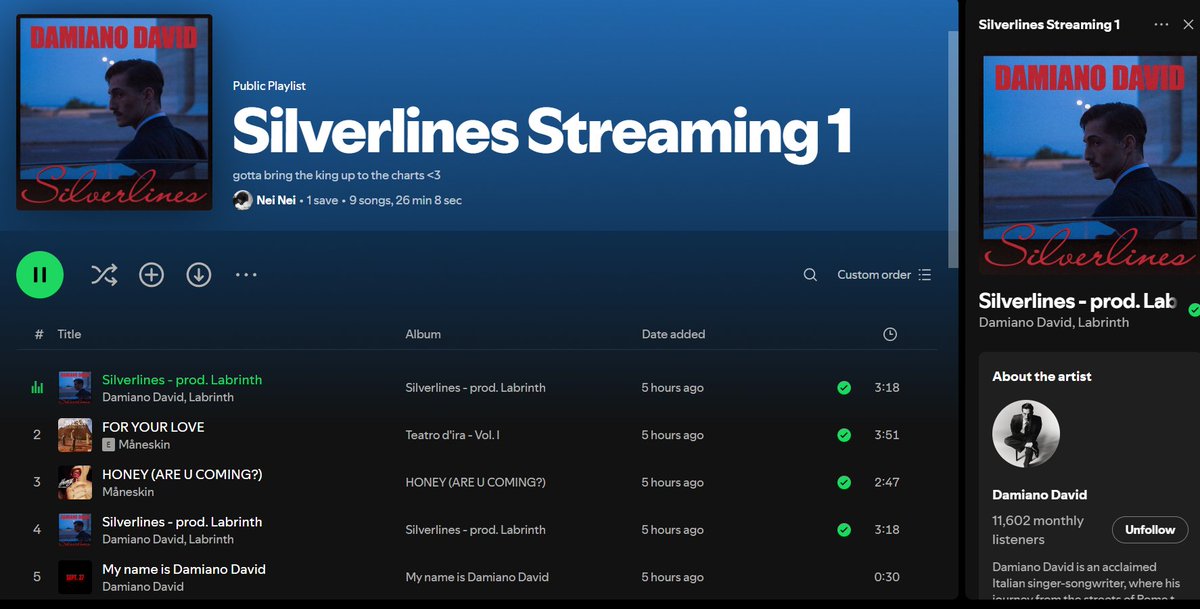 elbailedelavida's tweet image. taking attendance: i'm here!!!!!!!!! 
#StreamSilverlines
#Silverlines 
#DamianoDavid