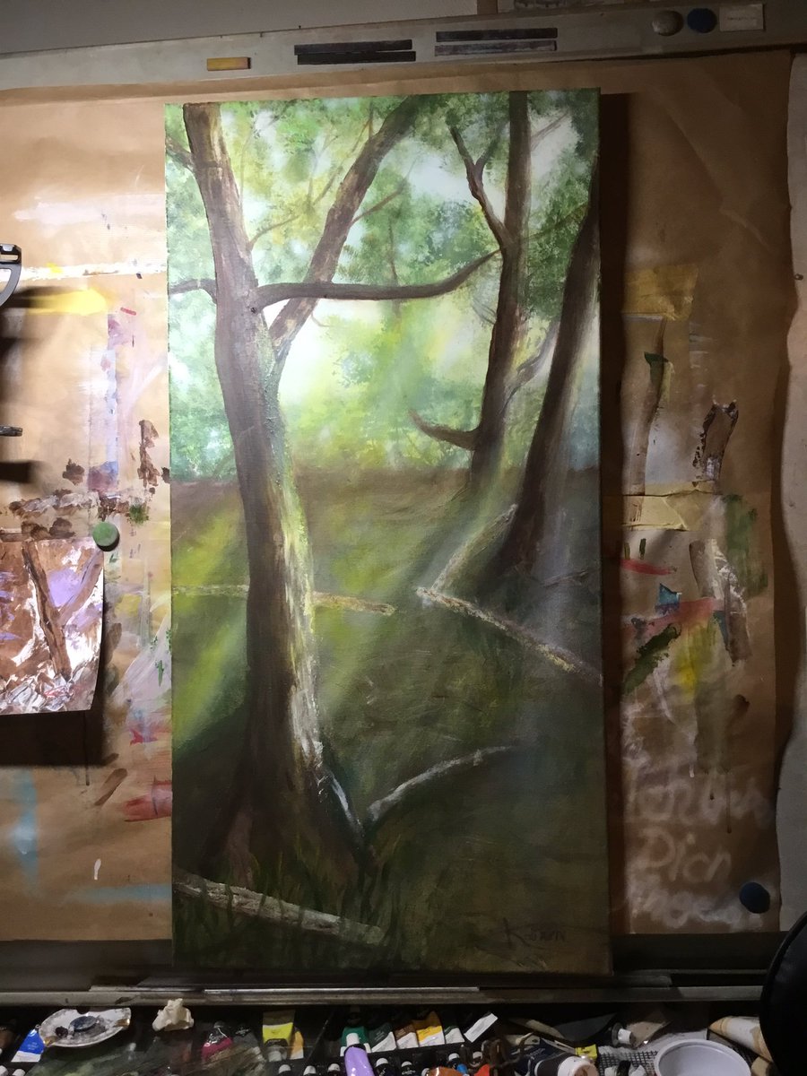 Bild in Arbeit. Und liebe Kopierer. Ihr könnt mit mir gerne Reden. Sonst wir’s es teuer. Ki findet jedes Bild von mir.
Liebe #kleinekunstklasse 
Mal was neues am Anfang.