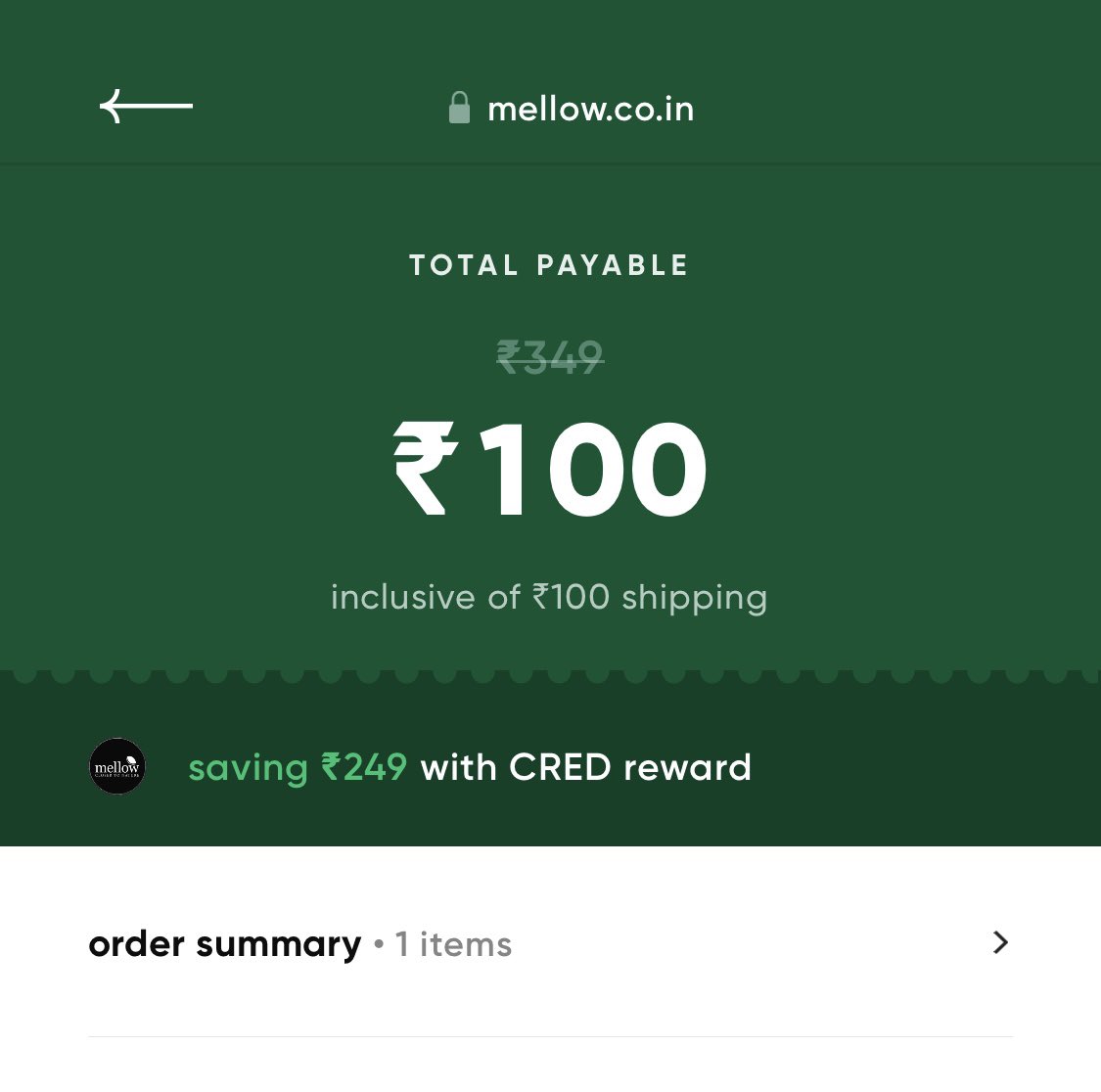 TheSaransh's tweet photo. @CRED_club why do u show one price before (50 rs) and another price (100 rs) after redeeming the offer at “only friday” sale 🤷🏻‍♂️ https://t.co/HfzxYIPCAB