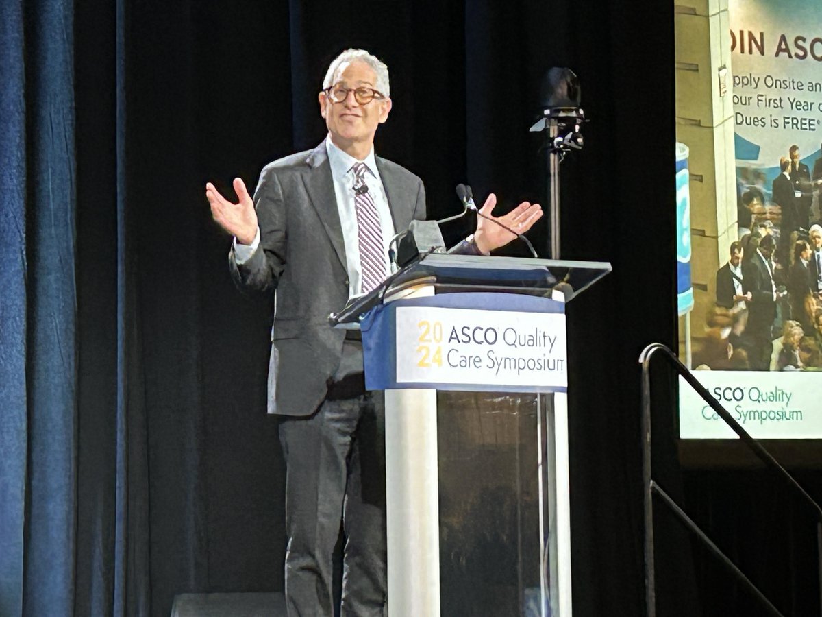 "Focusing on the patient experience is a powerful driver. We are all aligned in our ultimate goal. 

Patient-centered care is good business."

Dr <a href="/EthanBasch1/">Ethan Basch</a> the Joe Simone Award lecture at <a href="/ASCO/">ASCO</a> #ASCOQLTY24