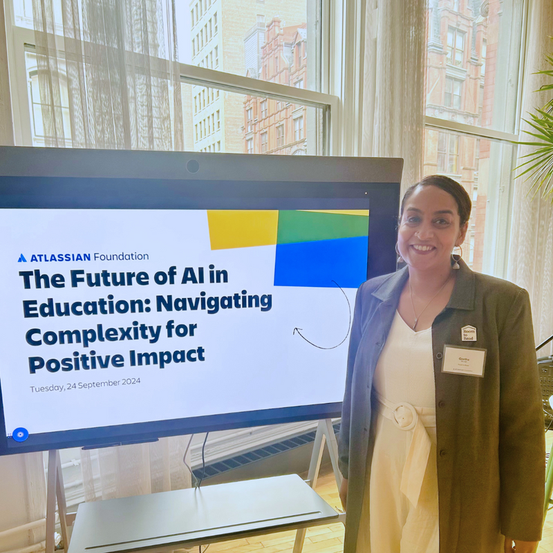 gkmurali's tweet photo. Room to Read is committed to benefiting more children, more quickly, through our literacy and gender equality initiatives. In the context of #UNGA and the #SummitForTheFuture in NY, we explored how AI can help accelerate educational development. https://t.co/D4cX8CKuFB