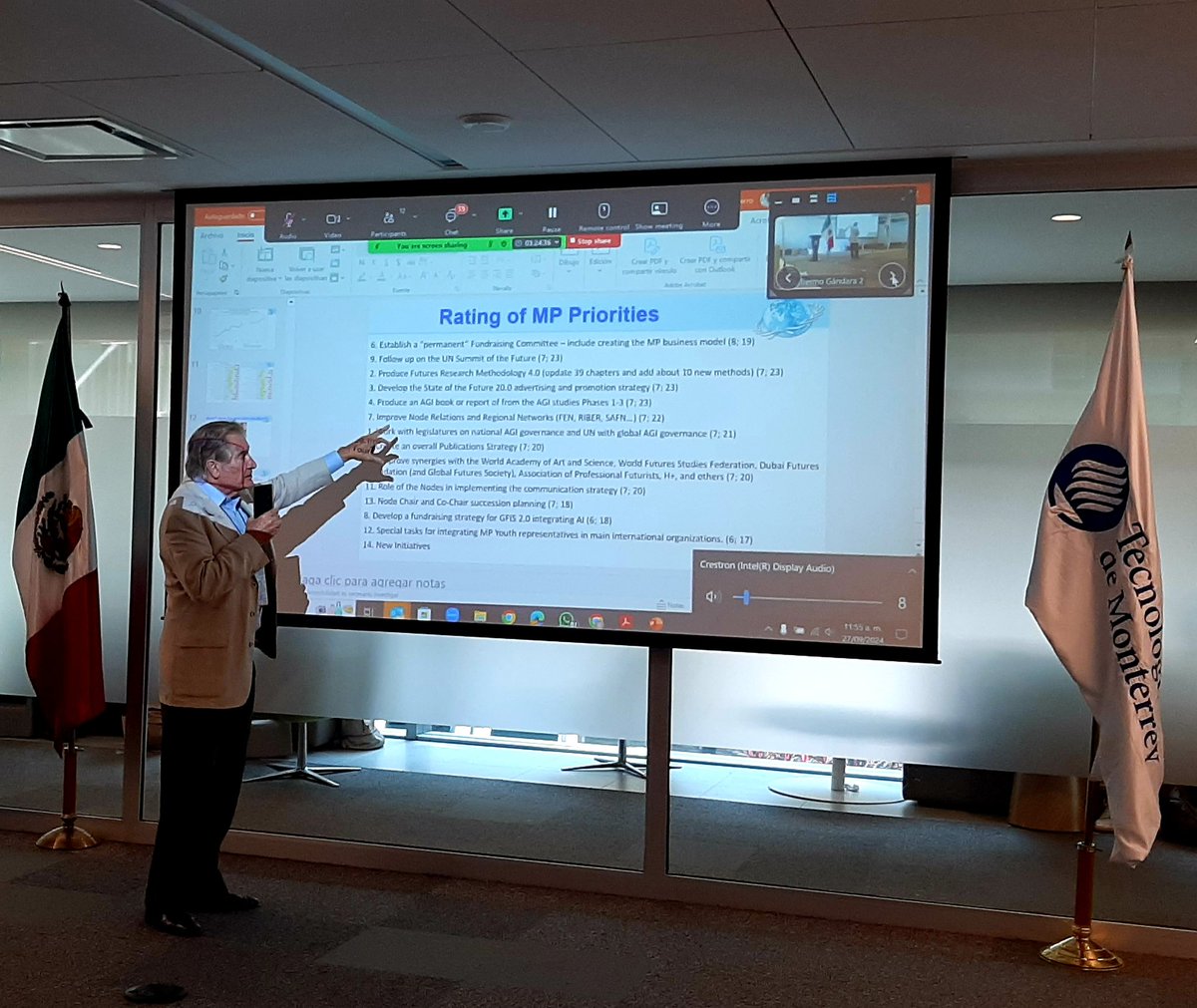 MillenniumProj's tweet photo. What will the next #themp priorities be? Soon after a short break, @JeromeCGlenn illustrates the results of the delphi study run before the mppc to open a discussion on each.
@TecdeMonterrey https://t.co/30BR3qxnN5