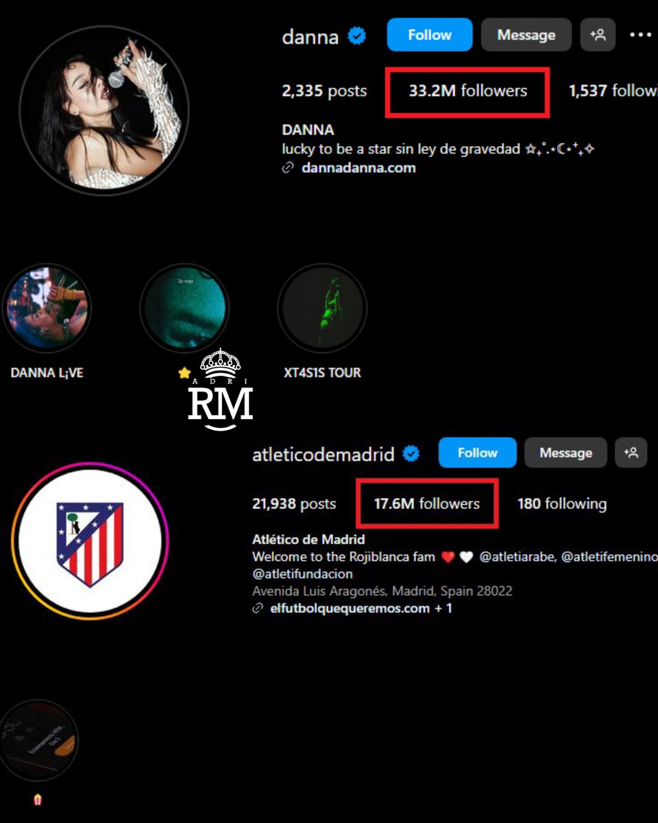 Danna Paola es más grande que el Atlético de Madrid. 🤣🤣👏🏻