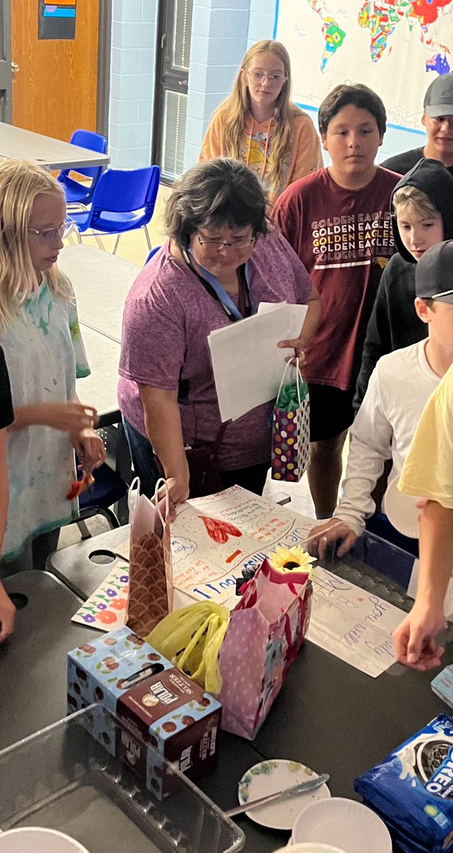 ⁦<a href="/TCU2905/">TCU2905</a>⁩ We are celebrating one of our best today!    Happy retirement Ms. Judy Swenson!  You have impacted so many Titans in your time at our district!  We wish you the best and we will miss you!   Oh, and BTW, Happy Birthday too!!!    #TitanPride