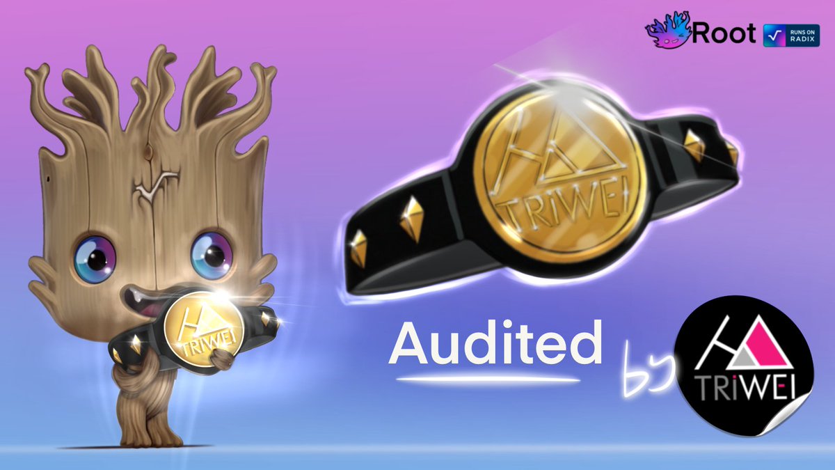 RootFinanceXRD's tweet photo. ROOT FINANCE COMPLETES AUDIT: MAINNET LAUNCH IMMINENT! 🛡️ 🚀

Root Finance has successfully completed an audit by @TriWeiSecurity, a firm specializing in auditing blockchain protocols and smart contracts, particularly in Rust and Solidity.   

This is a crucial milestone ahead of our upcoming mainnet launch in the next few days. ⏳

A special thank you to @DexCobra and @ManInBlackie, the TriWei Founders, for their invaluable support.  ❤️

Led by Senior Auditor Yevhenii Bezuhgly, the audit was instrumental in ensuring the security and reliability of our platform. Bezuhgly, with his vast experience auditing top-tier decentralized applications and his expertise in #Radix, brought exceptional value to the project.  

We’re one step closer to the start of the #Rootvolution! 🌱