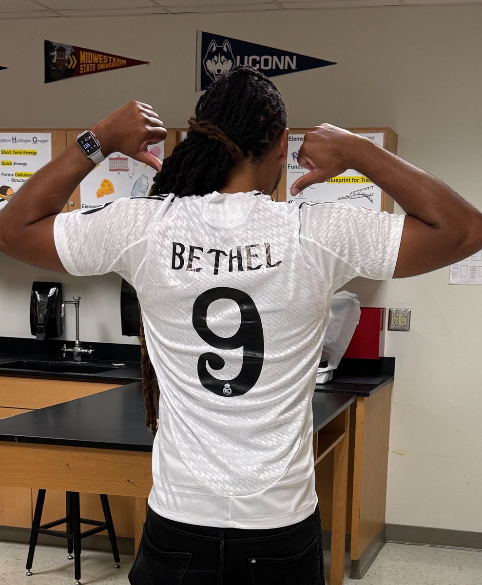 Soccer jersey day at work, supporting the best team in the world with the greatest athlete to ever live 😂