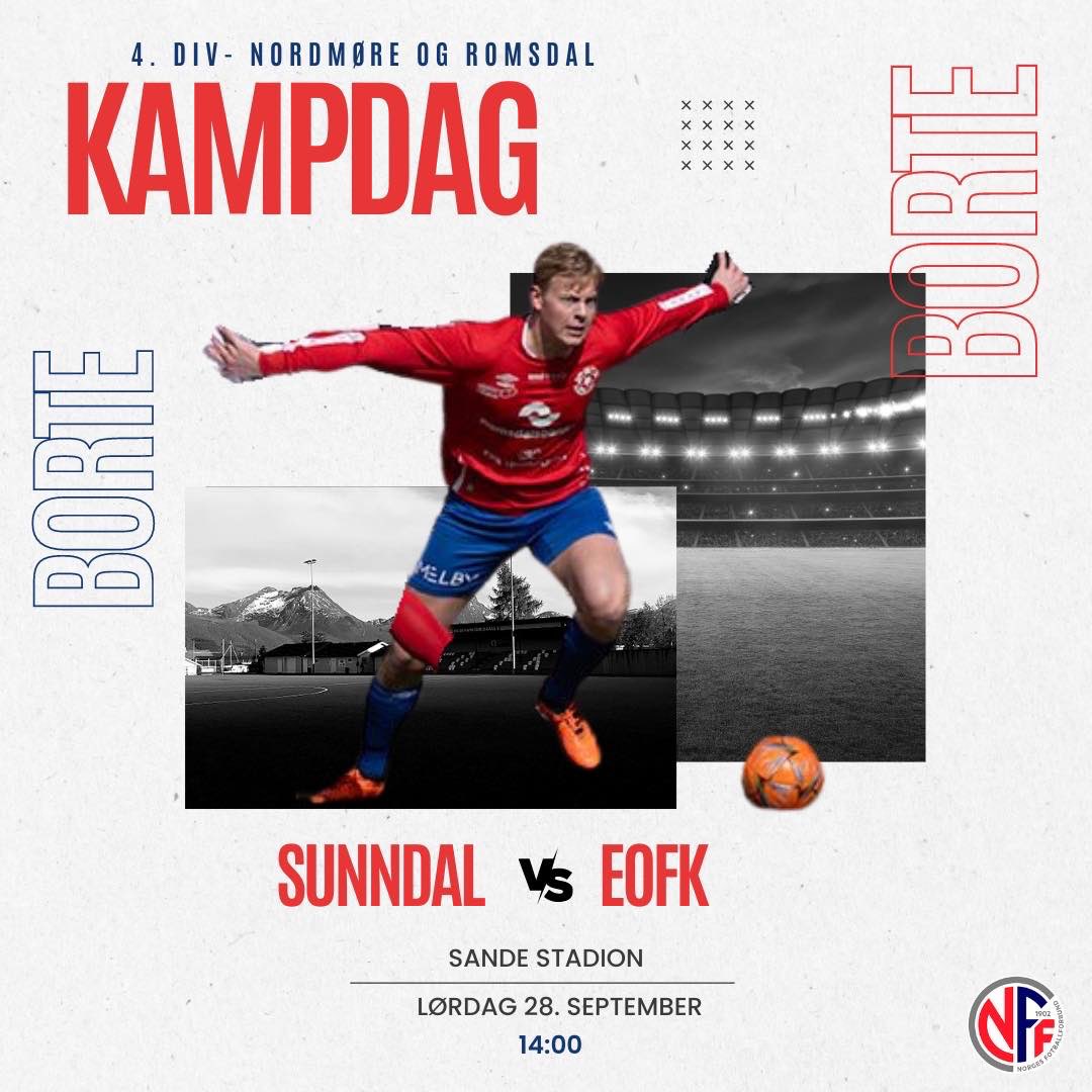 I morra drar vi innerst i Sunndalsfjorden, mellom fjellene for å hente hjem tre nye poeng!