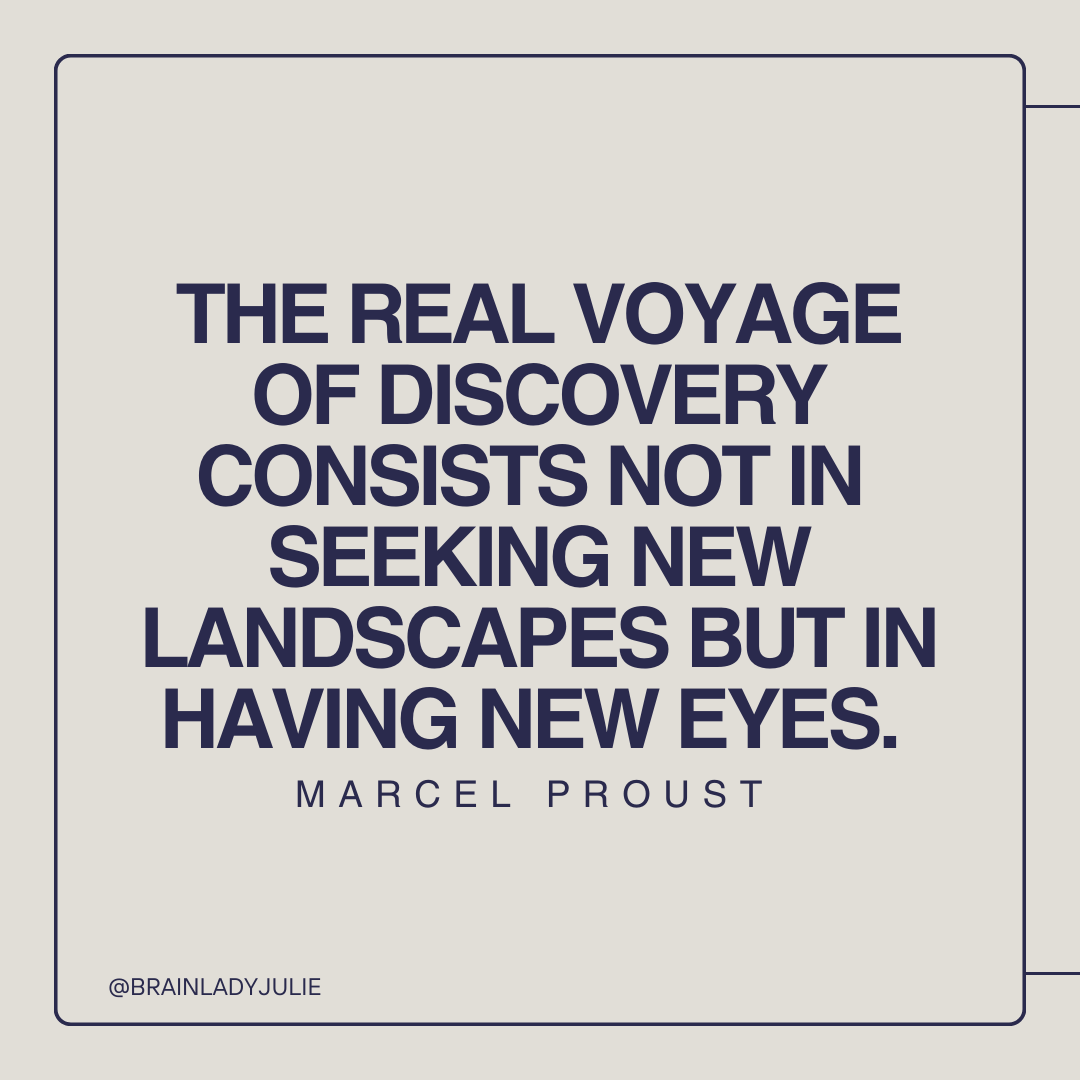 Sometimes, the best way to brainstorm the solution to a challenge or problem is to simply adjust your perspective. Look at it from a different direction, and the answer may appear!