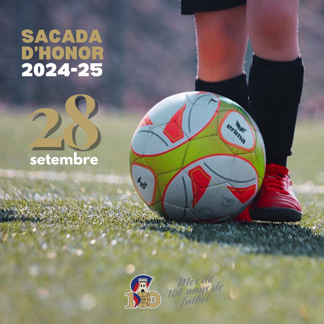 ⚽ Sacada d'Honor ⚽

Durant aquesta temporada 2024-25, farem un homenatge amb sacada d'honor a l'inici de cada partit del Sènior masculí quan jugui a casa 🏟️

El 28/09 reconeixament a totes les persones vinculades al club que ja no hi són, a càrrec de l'Escoleta, futur del club!