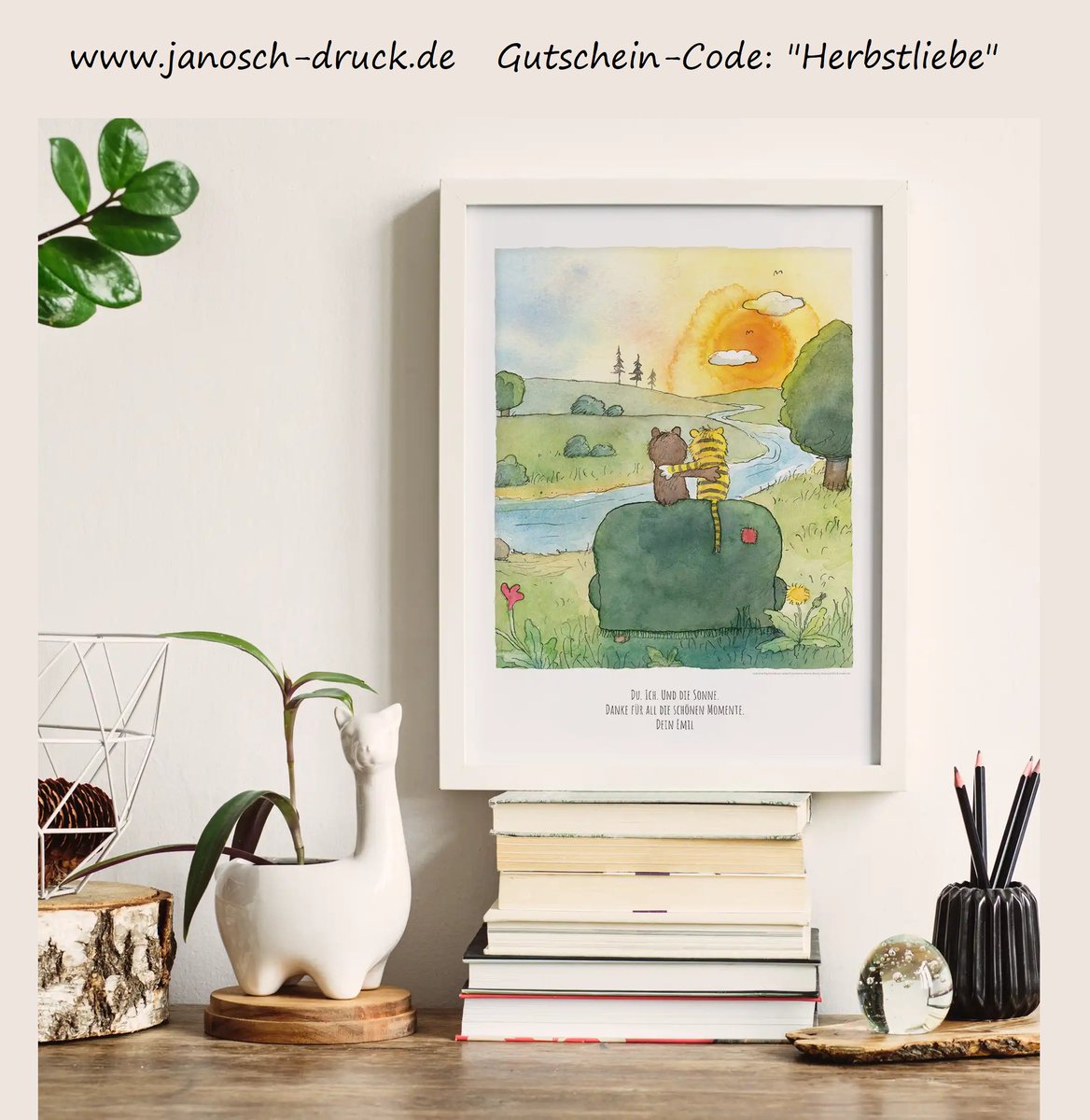 tiger_und_baer's tweet image. Wie wäre es mit einem hochwertigen Janosch-Druck?

Es gibt ab sofort ordentlich Rabatt, so lange der Vorrat reicht. Gutschein-Code: &quot;Herbstliebe&quot;

#Janosch #Gutscheincode
