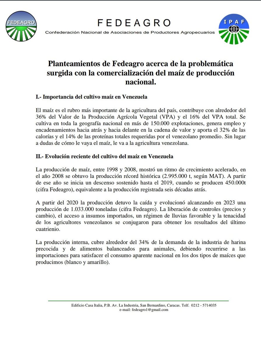 minutaagro's tweet photo. #Ahora Fedeagro alerta que acuerdo del precio de maíz ha sido "ignorado" por la industria https://t.co/kd3tMum0Xs #27Sep https://t.co/BaErzU5FwR