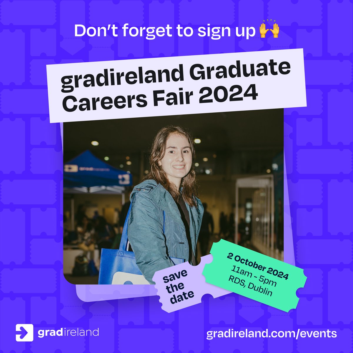 Considering doing a masters at UCD? 📚 
We will be back in <a href="/TheRDS/">The RDS</a> next Wednesday 2nd of October, this time to chat to everyone about our Graduate Taught opportunities. Pop down &amp; visit us at <a href="/gradireland/">gradireland</a> 2024 🙌 
Register now for FREE at: eventbrite.ie/e/gradireland-…