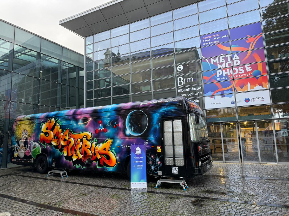 En place à la @BfmLimoges pour la #NuitdesChercheurs2024 !