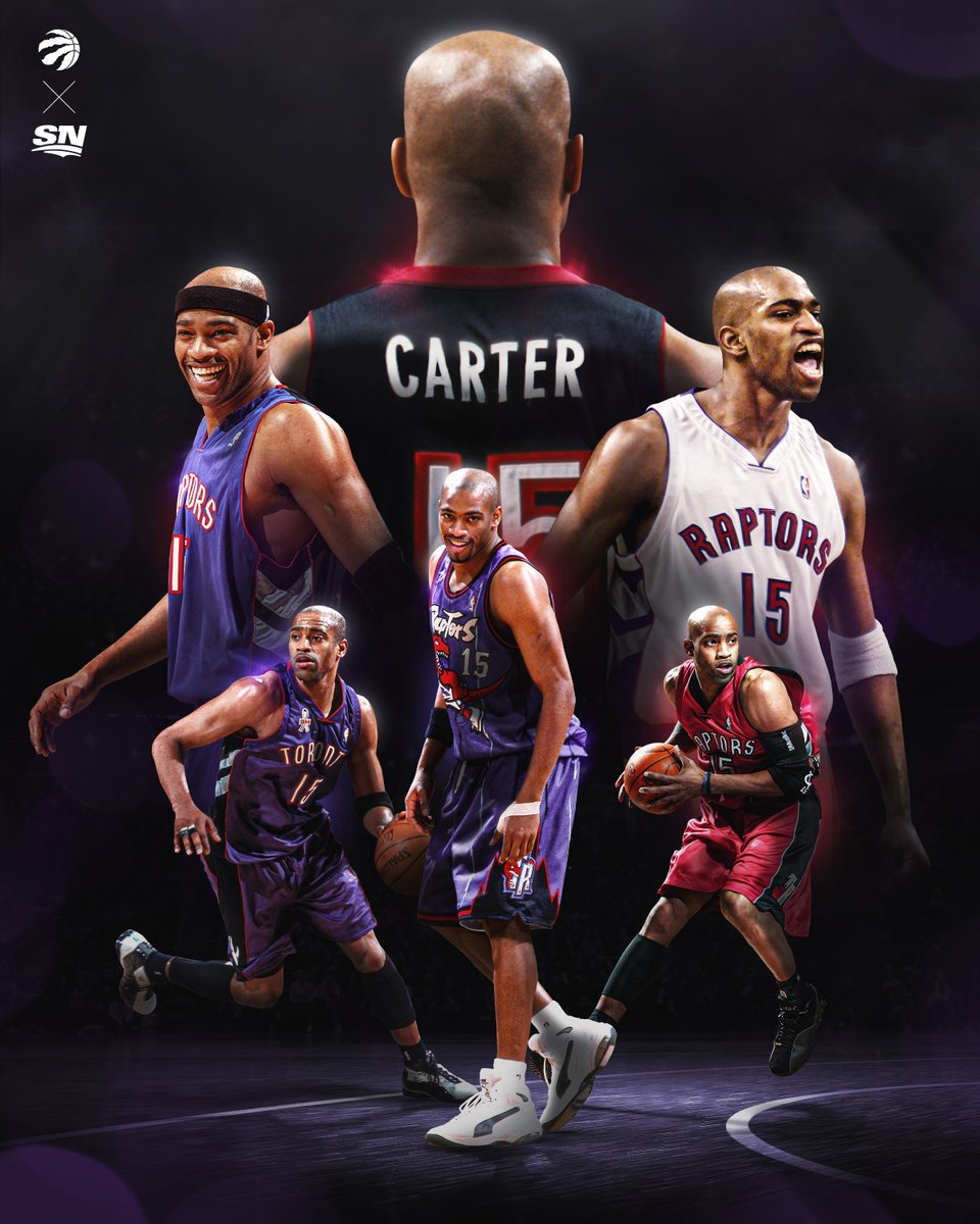 Sportsnet's tweet photo. Air Canada, Vinsanity, Half Man Half Amazing. 👏

The Raptors officially announce that Vince Carter's No. 15 jersey will be retired on November 2. 🙌 https://t.co/QyWwJAXgvX