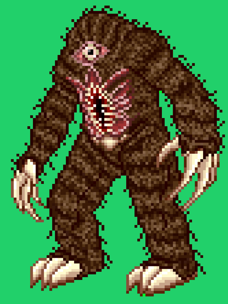 Gesura505art's tweet photo. Mapinguari - Criptid from Brazil
#brazil #legends #bigfoot #mapinguari #monster #kaiju #fanart #pixelart #sprite #MUGEN #digitalart #creatureart #Digitaldrawing https://t.co/oGVEsw4mcn