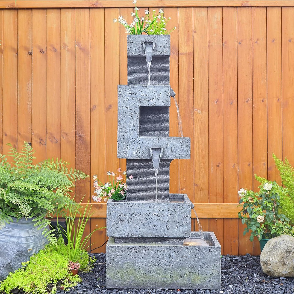 2sharkya's tweet image. 🌿 Modern 4-Tier Outdoor Fountain – Tranquil Waterfall with LED Glow 💧✨

Buy Now :- amzn.to/3U9oyJ1

#OutdoorFountain #GardenFountain #WaterfallFeature #PatioDecor #BackyardOasis #BumilgarFountain #RelaxingVibes #WaterFeature #ModernOutdoorDecor #LEDGlowFountain