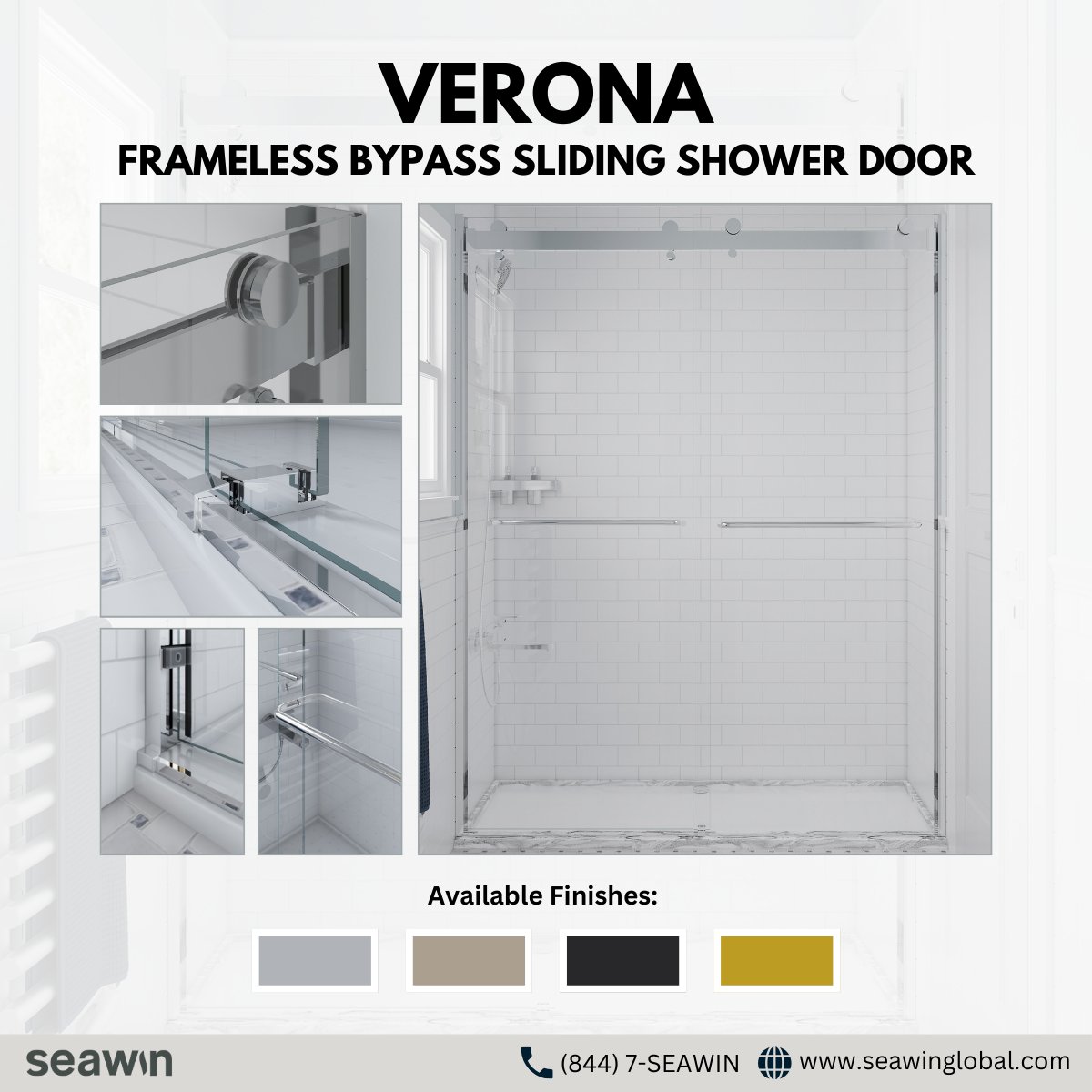 SeawinGlobal's tweet photo. 🌟Refined and Elegant Shower Door with Premium Features🚿

| Frameless Shower Door | Sliding Shower Door | 

Shop now: https://t.co/GCKfEimyzR

📞 (844) 7-SEAWIN
🌐 https://t.co/O94FTUvBnG

#seawinglobal #framelessglassdoor #slidingshowerdoor #showerdoor #slidingdoor https://t.co/2J82qxk2JZ