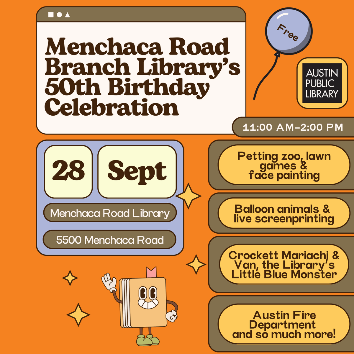 SunsetValleyPTA's tweet photo. Our local library is turning 50 and they're celebrating tomorrow. https://t.co/jCxhxHq2i1