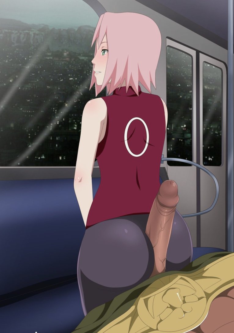 Sakura found something fun to play with on the train~