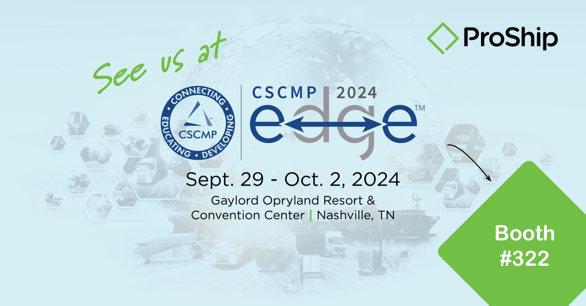 ProShipInc's tweet photo. We're just days away from CSCMP #EDGE2024! 🤩 See ProShip's #shipping experts at booth #322 to explore our industry leading #multicarrier shipping #software. 📦⚙️ Let's chat about setting your shipping operations up for future #supplychain success! 🚀 https://t.co/PdMYuEJN9t https://t.co/JM6Jedgzee