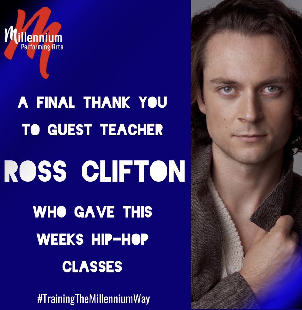 This week we have welcomed new, returning and guest teachers. 
Jack Roth
Simon Greiff
Ross Clifton
We thank you for joining our unique little community!

#MillenniumPerformingArts #Faculty 
#TrainingTheMillenniumWay