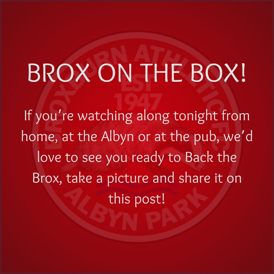 BroxburnAthFC's tweet image. Brox on the Box! If you're watching on the telly tonight take a pic and share it with us!