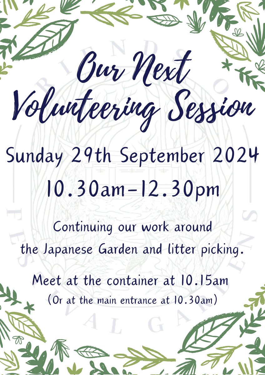 Our next volunteering session at the Festival Gardens this Sunday. 🌼 

We will not let the recent vandalism deter our work and we will continue to improve the gardens for the local community to enjoy. 

#FestivalGardens <a href="/lpoolcouncil/">Liverpool City Council</a> <a href="/lpool_LSSL/">Liverpool Streetscene Services Ltd</a> <a href="/PaulaBarkerMP/">Paula Barker</a>