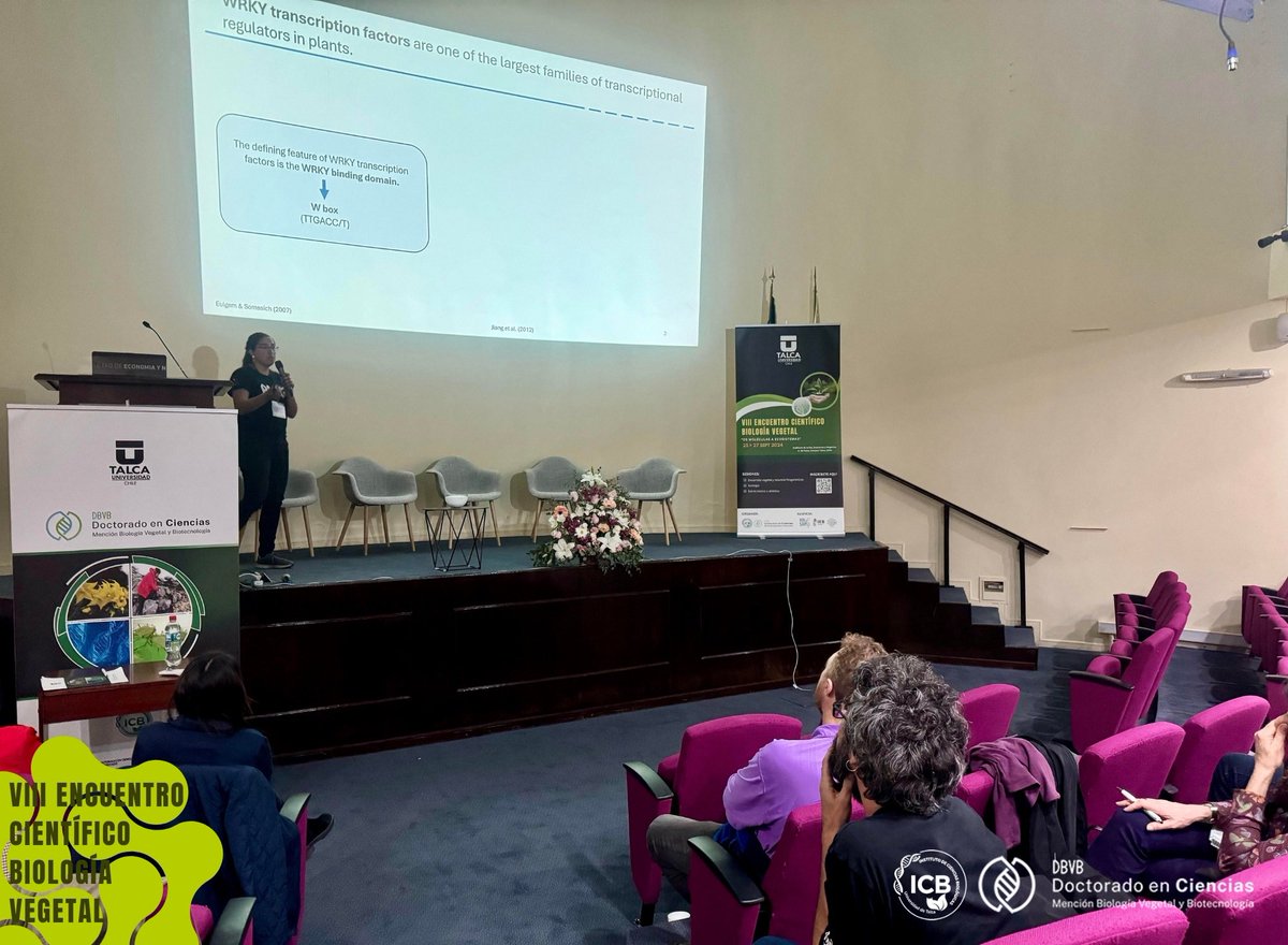 dbvb_utalca's tweet photo. #VIIIEncuentroCientíficoBiologíaVegetal 🌳[ #Día2JornadaTarde - Segunda Parte]

El segundo día, en la parte final de la jornada de la tarde, se continuó con la sesión de  #ShortTalks 🗣️ https://t.co/Btq5Pi78hy