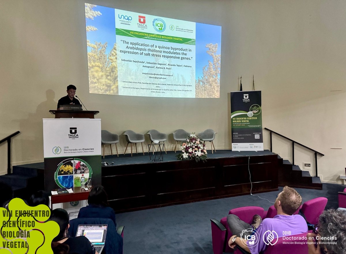 dbvb_utalca's tweet photo. #VIIIEncuentroCientíficoBiologíaVegetal 🌳[ #Día2JornadaTarde - Segunda Parte]

El segundo día, en la parte final de la jornada de la tarde, se continuó con la sesión de  #ShortTalks 🗣️ https://t.co/Btq5Pi78hy