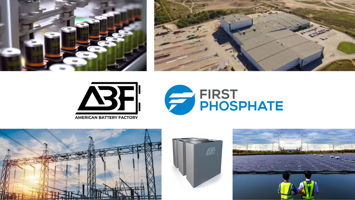 ABF__INC's tweet photo. We appreciate the dedication that @FirstPhosphate exemplifies in developing a North American supply chain for LFP batteries. We lean on them as one of our sustainable raw materials development partners and look forward to continued collaboration.

https://t.co/gSzhpaODaY https://t.co/PONggPgVAu