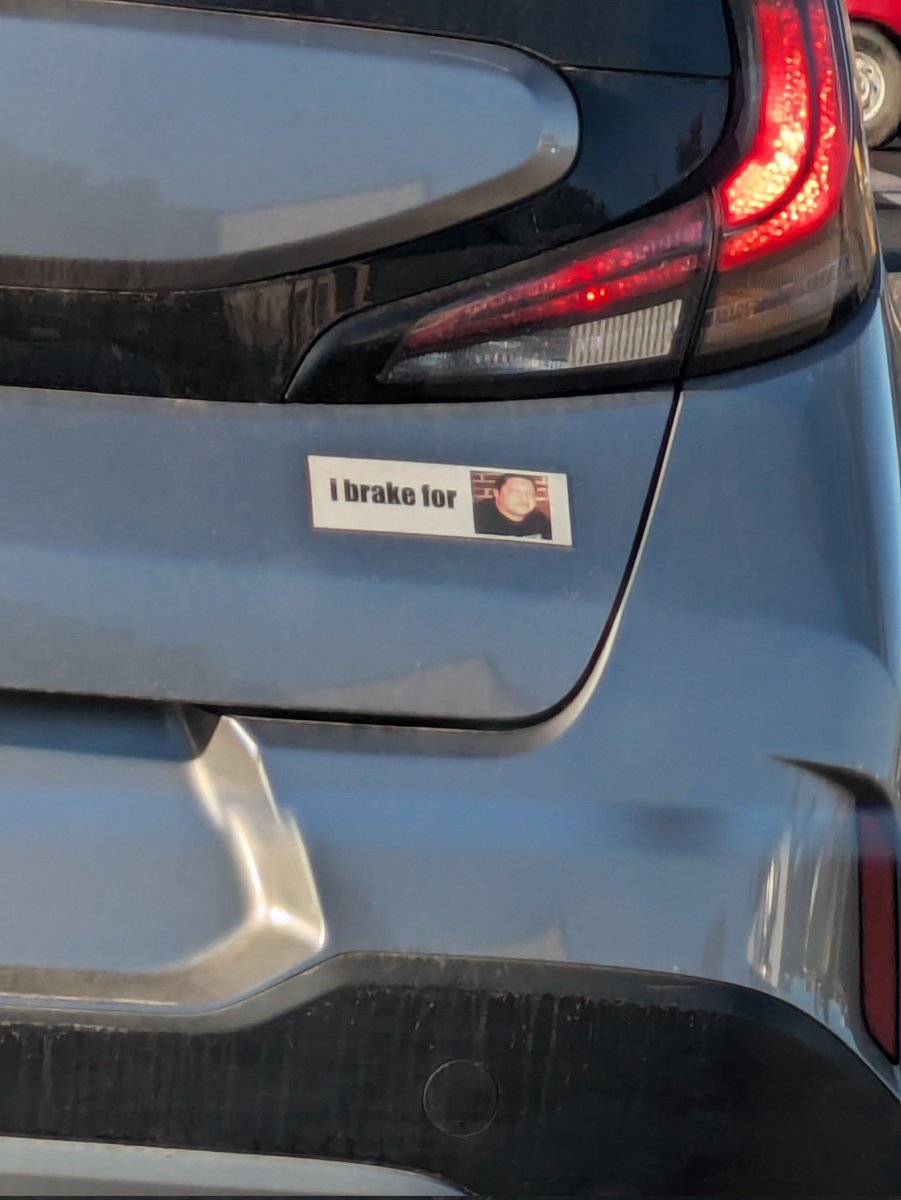 Sabdi's tweet photo. @SalVulcano bumper sticker https://t.co/R7vPRdbqKp