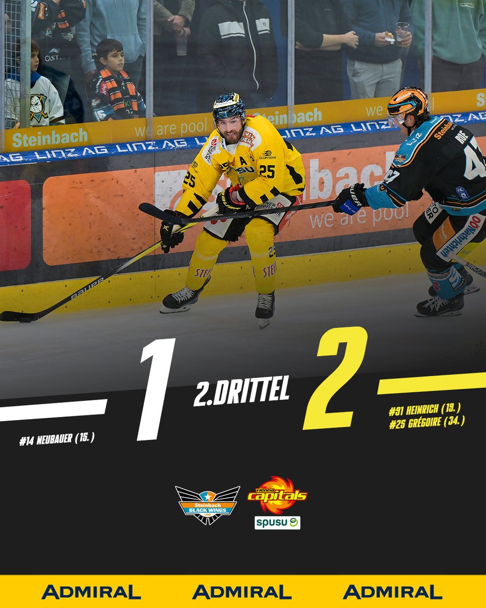 viennacapitals's tweet photo. Verdiente Führung für die Caps! Jérémy Grégoire bringt uns im Powerplay in Front. Holt euch den Sieg, Caps! 🫡

💻 𝗦𝗧𝗥𝗘𝗔𝗠: https://t.co/NVMQQwakT3
👉 𝗟𝗜𝗩𝗘: https://t.co/5jIOcrUa6X

#VIC | #CapitalsCity https://t.co/CJCSIZjqUs