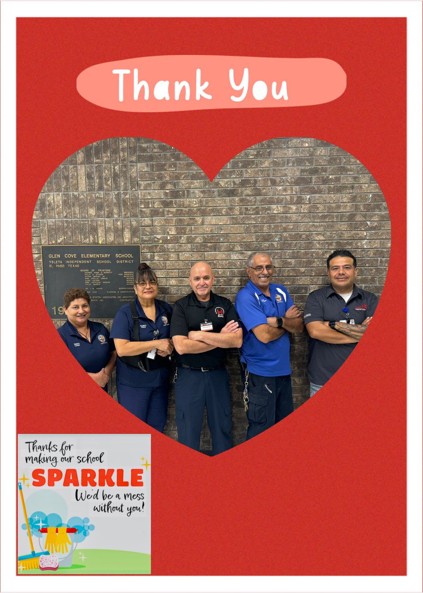 Glen Cove Elementary #KeepShining #StarStrong (@glencoveelem) on Twitter photo Thank you to our amazing custodial staff for making our school sparkle, we’d be a mess without you. 🧹🫧 #KeepShining <a href="/GlenCoveStars/">Margie Mendoza</a> <a href="/CrystalSalom/">Crystal Salom</a> <a href="/LauraBurdett3/">Laura Burdett</a> Thank you to our amazing custodial staff for making our school sparkle, we’d be a mess without you. 🧹🫧 #KeepShining <a href="/GlenCoveStars/">Margie Mendoza</a> <a href="/CrystalSalom/">Crystal Salom</a> <a href="/LauraBurdett3/">Laura Burdett</a>