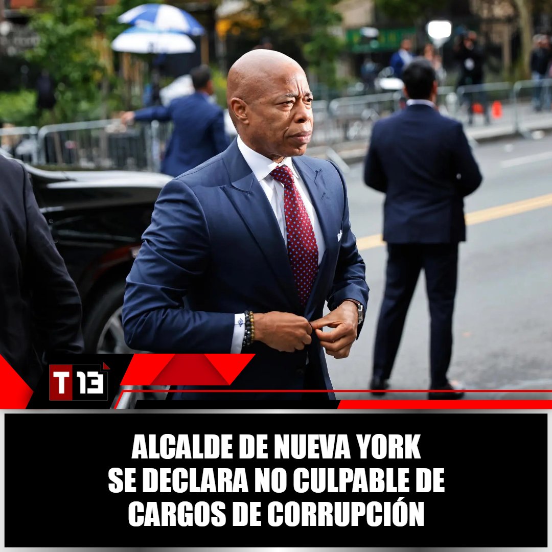 T13Noticias's tweet photo. 🚨 El alcalde de #NuevaYork, #EricAdmas, se declaró no culpable de los cargos de fraude y soborno ➡ https://t.co/pOZPozSFPM https://t.co/Gu6IKYt3tM