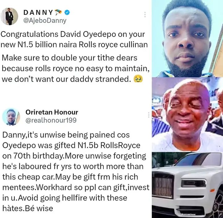 It is very unwise for you, Mr wise to call #1.5billion RollsRoyce cheap car, when you know the country is hard. And it is very unwise for someone to take #1.5billion naira to get just a car when the money can go a long way in the live of many Nigerians. I am included