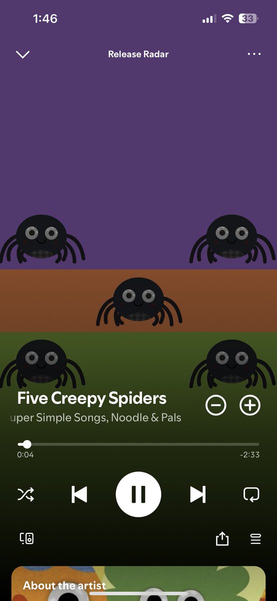 LauraSoria's tweet photo. The moment I had been fearing has come… children music coming up in my Spotify “Release Radar” 😫 #newmomlife https://t.co/np7NfWFGe1