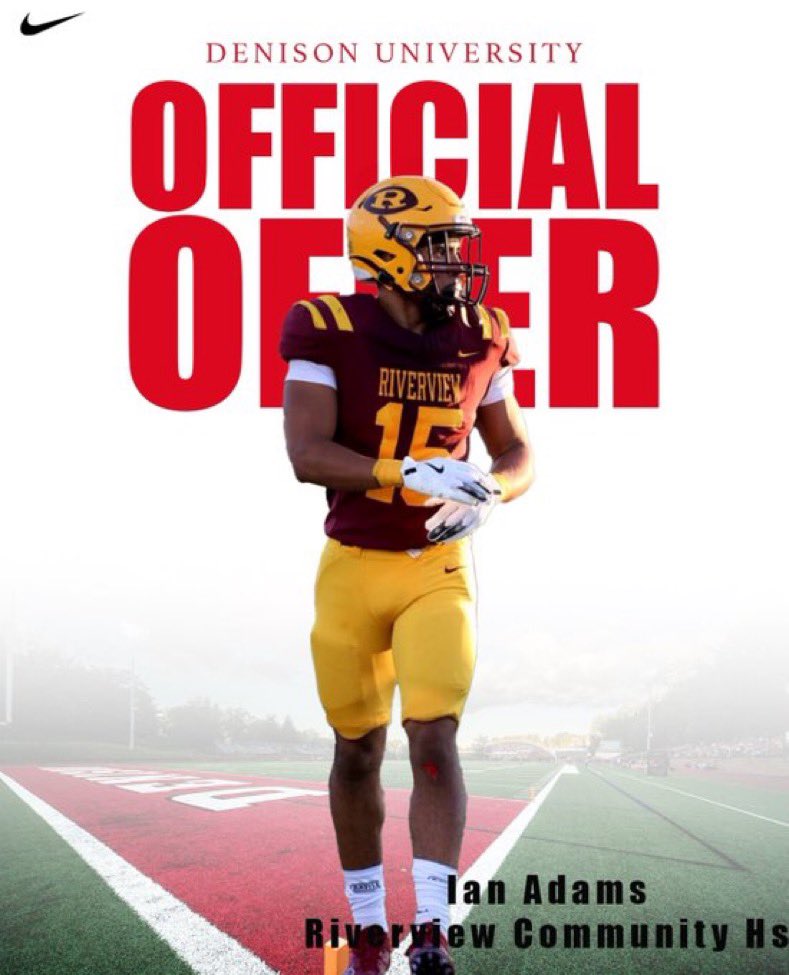 ian adams (@ianadams2007) on Twitter photo Blessed to receive my first division 3 offer from Denison university! <a href="/CoachHines_13/">Coach Hines</a> <a href="/coachhatem/">Jack Hatem</a> #AGTG Blessed to receive my first division 3 offer from Denison university! <a href="/CoachHines_13/">Coach Hines</a> <a href="/coachhatem/">Jack Hatem</a> #AGTG