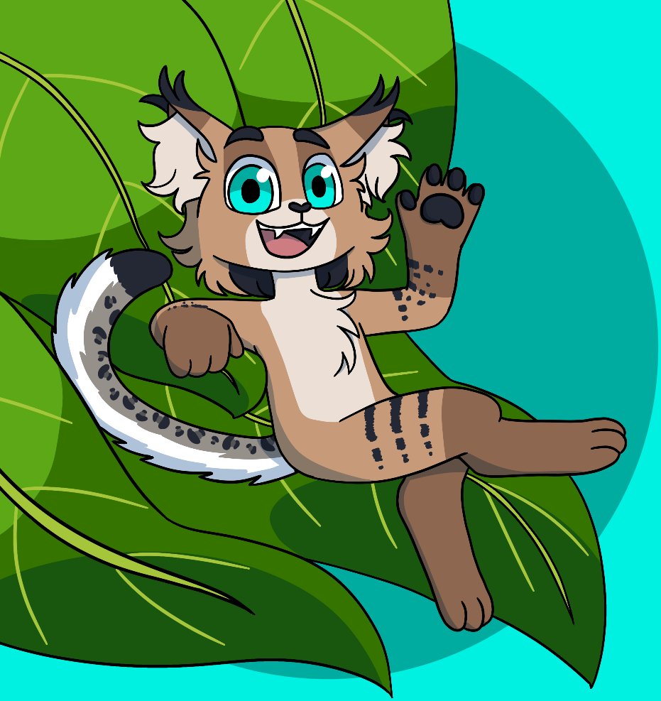 bashbutterbean's tweet image. Hi there, I&apos;m Bash! 💙 I stream art and games!

🌱I&apos;m a bobcat, but when I moved up north, I grew a snow leopard tail!
☘️I looove teal, and plants! 🌿🌱☘️🍃🍀
🍃I have two kitties that show up in my streams, Bean and Butter!

Thanks for stopping by!
🌿twitch.tv/bashbutterbean/🌿