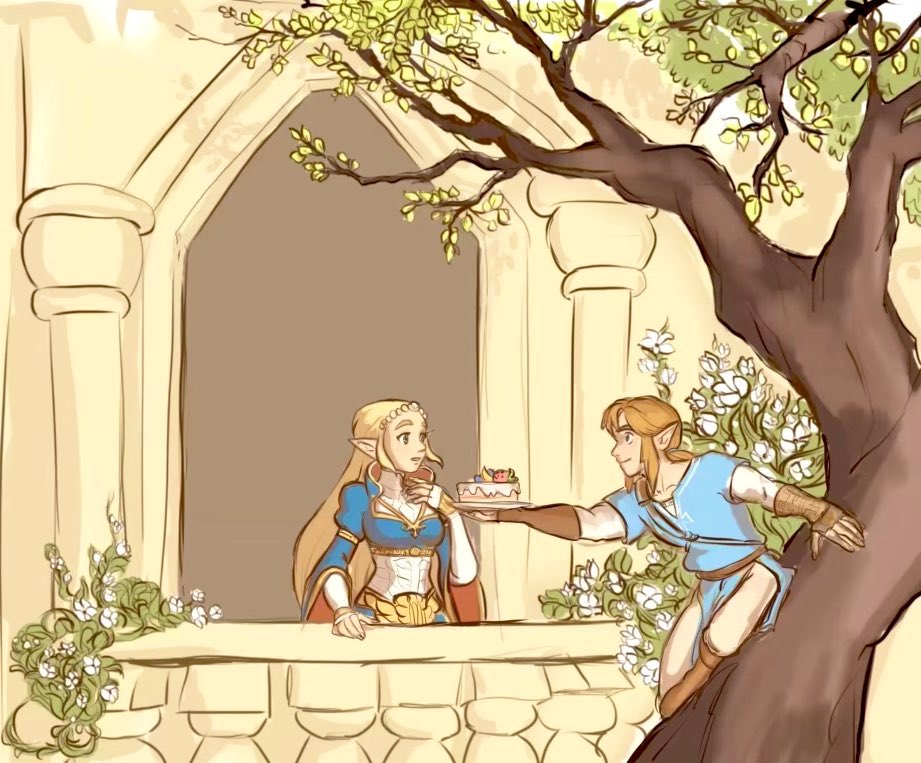 Marcat37328081's tweet photo. 🍃✨🍰 #zelink #illustration #botw https://t.co/ZRiu0FRqce