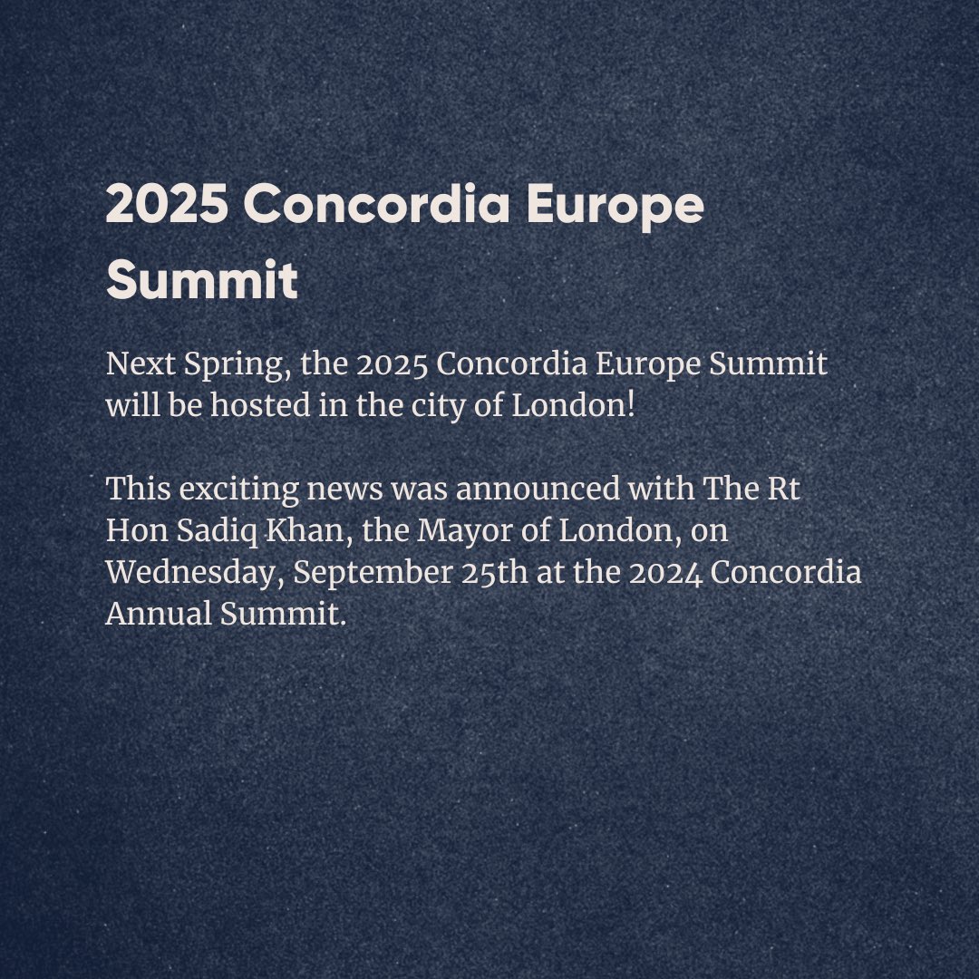 Concordia (@concordiasummit) on Twitter photo  Concordia (@concordiasummit) on Twitter photo