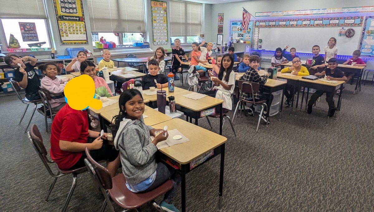 Thank you PTO for the ice cream party!