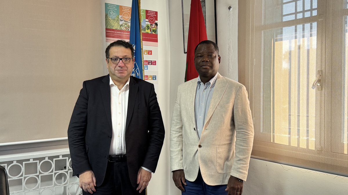 FAO au Maroc (@faomaroc) on Twitter photo 💼Rencontre productive entre M. <a href="/JSenahoun/">Jean Senahoun</a> Représentant de la <a href="/FAOMaroc/">FAO au Maroc</a> et son équipe technique avec Dr Halim Hamzaoui, Directeur de l'<a href="/IloMaghreb/">ILOMaghreb</a> pour 🇩🇿🇱🇾🇲🇦🇲🇷🇹🇳 et Mme Aurelia Segatti pour échanger sur divers sujets, dont l'emploi rural et l'intégration de la dimension genre. 💼Rencontre productive entre M. <a href="/JSenahoun/">Jean Senahoun</a> Représentant de la <a href="/FAOMaroc/">FAO au Maroc</a> et son équipe technique avec Dr Halim Hamzaoui, Directeur de l'<a href="/IloMaghreb/">ILOMaghreb</a> pour 🇩🇿🇱🇾🇲🇦🇲🇷🇹🇳 et Mme Aurelia Segatti pour échanger sur divers sujets, dont l'emploi rural et l'intégration de la dimension genre.